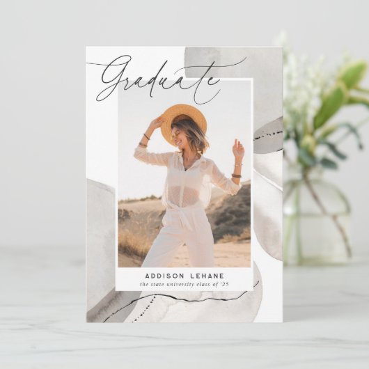 Avec le flux | Faire-part d'obtention d'une licenc (Debout devant)