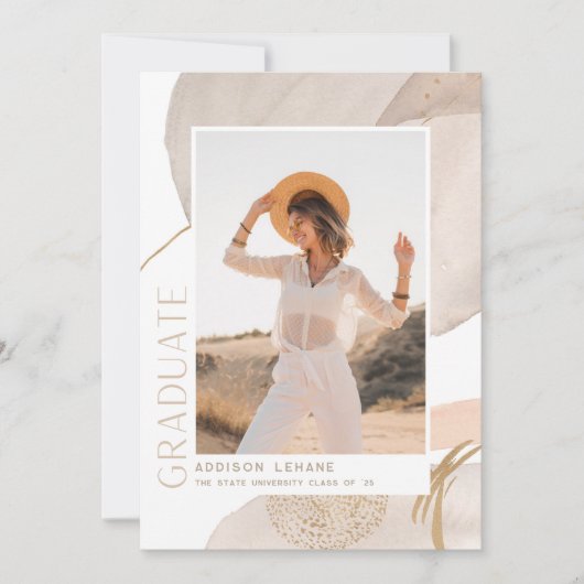 Avec le flux | Faire-part d'obtention d'une licenc (Devant)