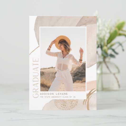 Avec le flux | Faire-part d'obtention d'une licenc (Debout devant)