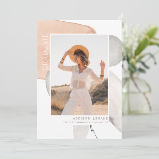 Avec le flux | Faire-part d'obtention d'une licenc (Debout devant)