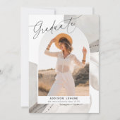 Avec le flux | Faire-part d'obtention d'une licenc (Devant)