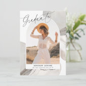 Avec le flux | Faire-part d'obtention d'une licenc (Debout devant)