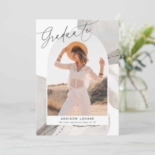 Avec le flux | Faire-part d'obtention d'une licenc (Debout devant)