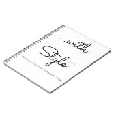 … avec le journal de spirale de style (Côté gauche)