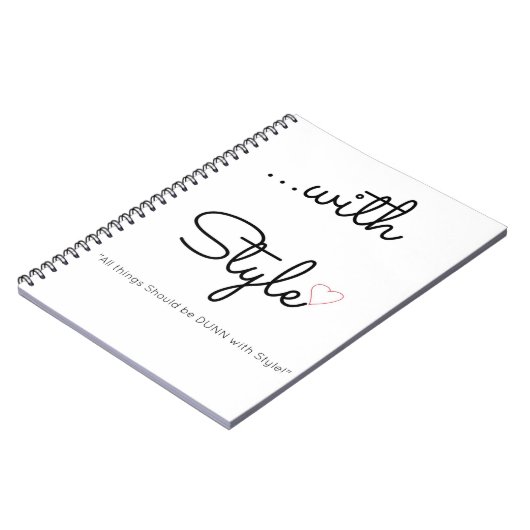 … avec le journal de spirale de style (Côté gauche)