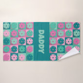 Avec le texte Awesome pickleball rose 💗 et minusc (Serviette de bain)