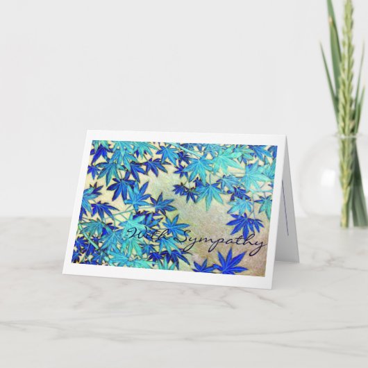 avec les condoléances de la carte sampathy (Devant)