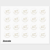 Avec l'or Étiquette de promotion de Love Baker sur (Feuille)