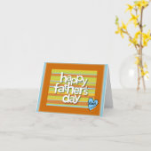 Avec ma carte de Fête des pères cardiaque (Fleur jaune)