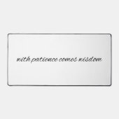 Avec Mat De Bureau De Patience (Recto)