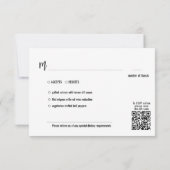 Avec MENU choix 💍 minimaliste Élégant (Dos)