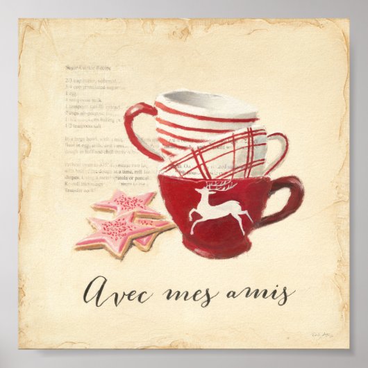 Avec Mes Amis Poster (Voorkant)