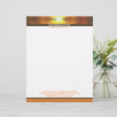 Avec Motif Double en-tête de lettre de frontière de coucher (Debout devant)