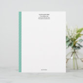 Avec Motif " En-tête de lettre de marbre "vert (Debout devant)