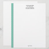 Avec Motif " En-tête de lettre de marbre "vert (Devant / Derrière)