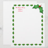 Avec Motif En-tête de lettre de vacances (Devant / Derrière)