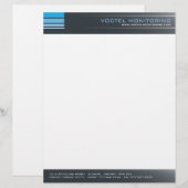 Avec Motif En-tête de lettre d'entreprise moderne (Devant / Derrière)