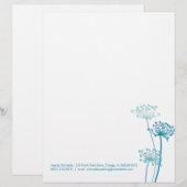 Avec Motif En-tête de lettre moderne graphique de persil de (Devant / Derrière)