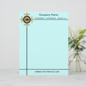 Avec Motif En-tête de lettre monogramme (Debout devant)