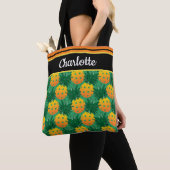 Avec nom sac fourre-tout de pickleball d'ananas do (De près)