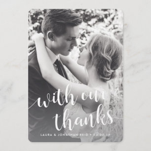 Avec nos remerciements   Merci photo avec message 