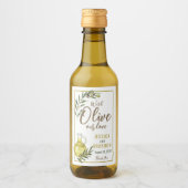 Avec Olive Notre Amour Étiquette de Bouteille de M (Devant)