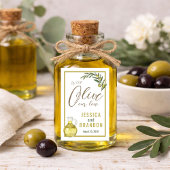 Avec Olive Notre Amour Étiquette de Bouteille de M