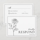 Avec options alimentaires RSVP Bloom intemporel (Devant / Derrière)