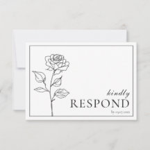 Avec options alimentaires RSVP Bloom intemporel