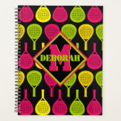 Avec padel monogramme Neon Rally Planner (Devant)