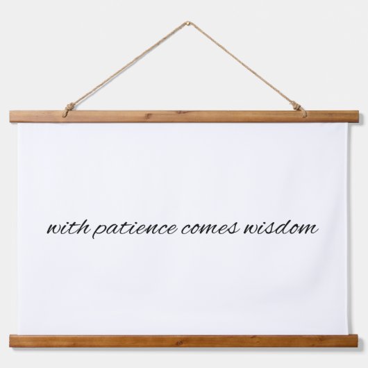 Avec Patience Bois Taché Tapisserie murale (Devant)