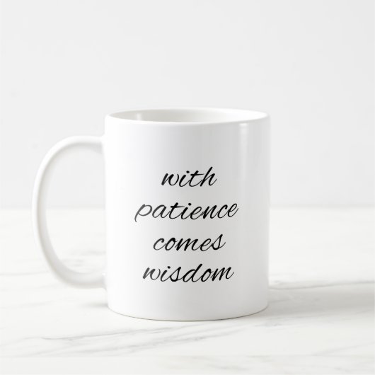 Avec Patience Mug (Gauche)