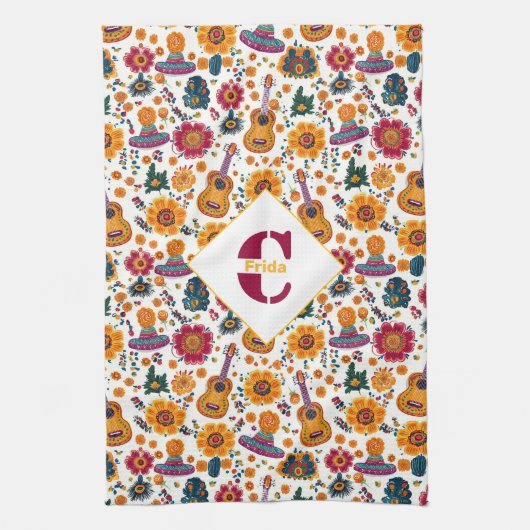 Avec serviette Fiesta Fiesta monogramme (Vertical)