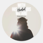 AVEC SES BLESSURES, NOUS SOMMES DES Stickers GUÉRI (Devant)