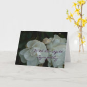 Avec sincères condoléances - Carte de condoléances (Fleur jaune)