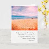 Avec sympathie, carte chrétienne avec des écriture (Fleur jaune)