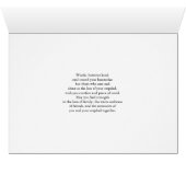 Avec sympathie sur la perte de ton père (Intérieur Horizontal (Bas))