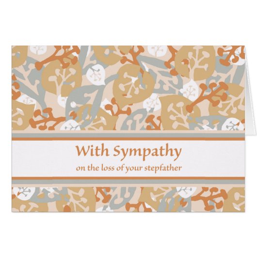 Avec sympathie sur la perte de ton père (Devant horizontal)