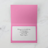 Avec texte 😍 mélangé pickleball rose carte d'anni (Intérieur)