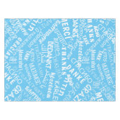 Avec texte Merci Nappe Choisir la couleur (Devant (Horizontal))