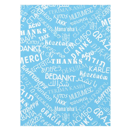Avec texte Merci Nappe Choisir la couleur (Devant)