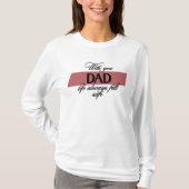 Avec toi papa | T-shirt à manches longues pour fem (Devant)
