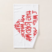 Avec tout mon coeur (Serviette à main)