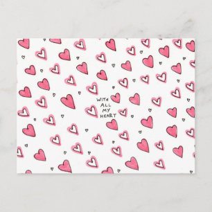 Avec tout mon coeur - Carte postale