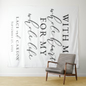 Avec toute ma tapisserie de fond de Mariage de coe (En situation (horizontale))