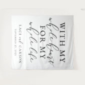 Avec toute ma tapisserie de fond de Mariage de coe (Devant (Horizontal))