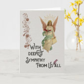 Avec une carte de sympathie la plus profonde (Fleur jaune)