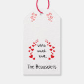 Avec une étiquette de cadeau beaucoup d'amour (peu (Devant)