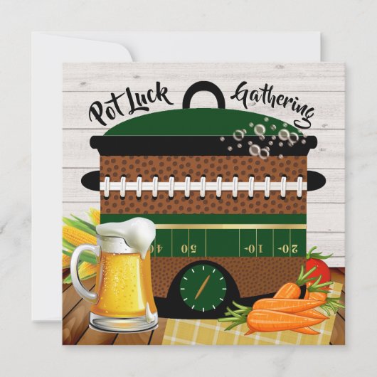 Avec Version Bière Pot Luck / Quelle Invitation (Devant)