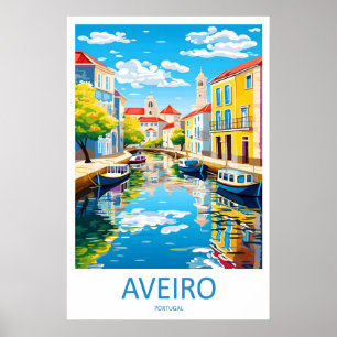 Aveiro Nationaal Reis Ski Poster Vintage Park